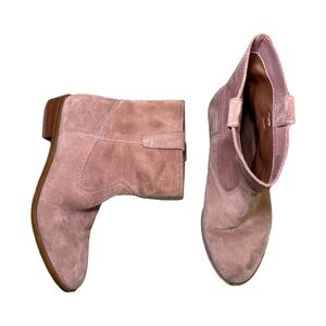 Rebecca Minkoff Chasidy Low-Heel Suede Booties 7M